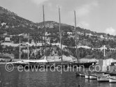 Stavros Niarchos' Schooner Le Creole. Near Villefranche, 1955. - Photo by Edward Quinn