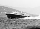 50-knot jet-engined Vosper-built yacht Mercury of Stavros Niarchos. Made the 500km from Barcelona to antibes in less than six hours. Antibes 1961. - Photo by Edward Quinn