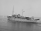 Yacht Shemara of Sir Bernard Docker and his wife Lady Norah. Monaco 1954. - Photo by Edward Quinn